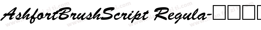 AshfortBrushScript Regula字体转换
